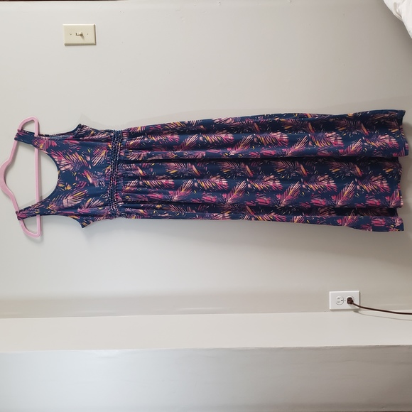 Mudd Laddar Braid Cutout Floral Maxi Dress Size 14 - Picture 12 of 13